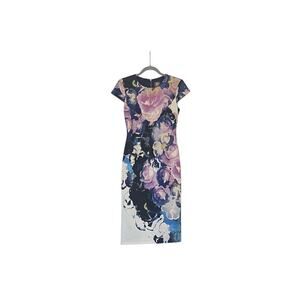 Vince Camuto Floral Body-con Dress Sleeveless Size 2